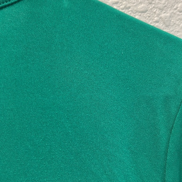 Ellen Tracy green gold zipper 3/4th sleeve blouse top for women - Picture 9 of 9